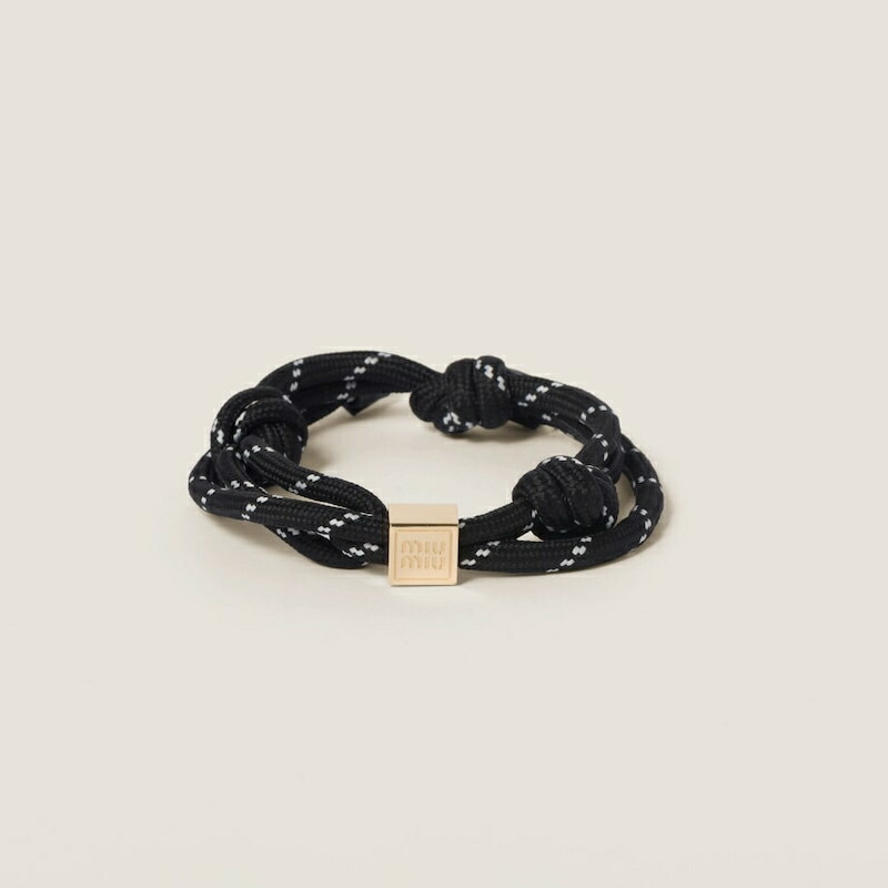 正規品☆MIU MIU☆ブレスレット☆美品☆ MIU MIU(ミュウミュウ) ブレスレット ブラック｜【公式