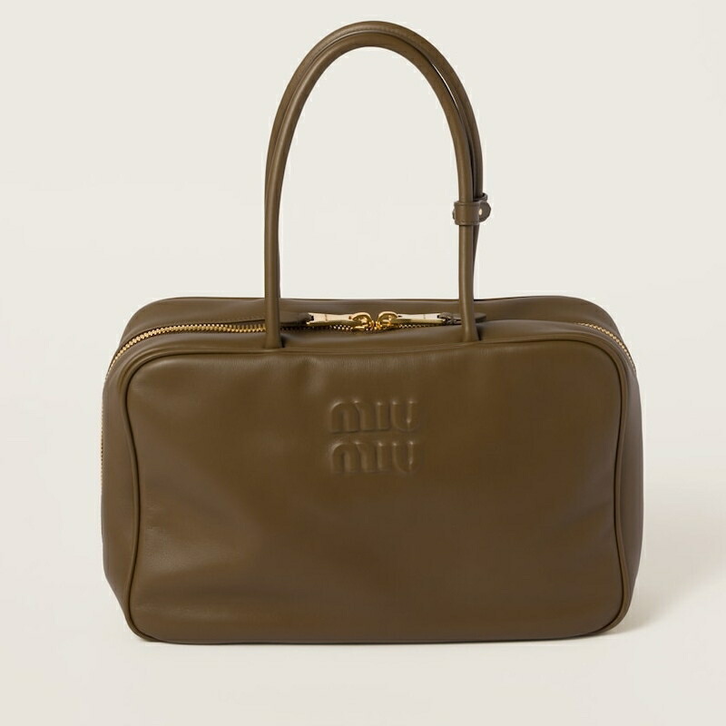最新作☆【MIUMIU】ボー レザー バッグ ブラック レザー ボー バッグ | Miu Miu