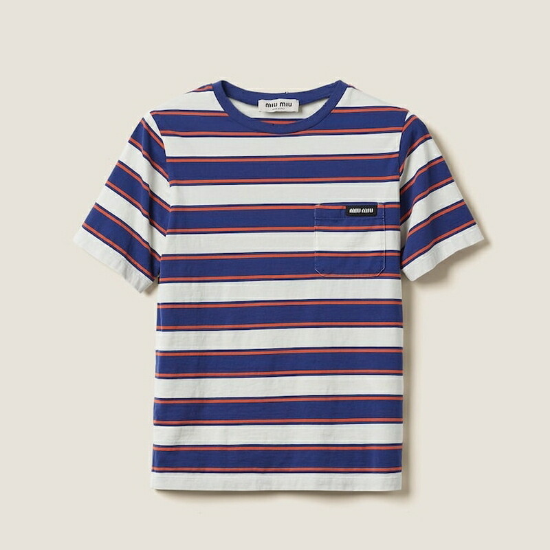 楽天市場】ミュウミュウ MIU MIU シームレス メランジ Tシャツ