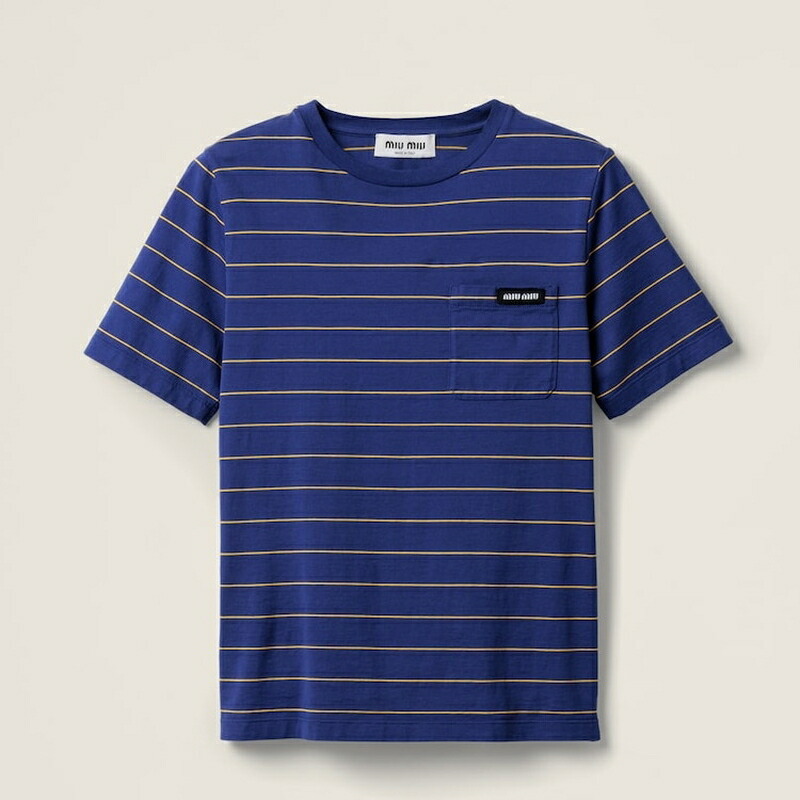 楽天市場】ミュウミュウ MIU MIU シームレス メランジ Tシャツ