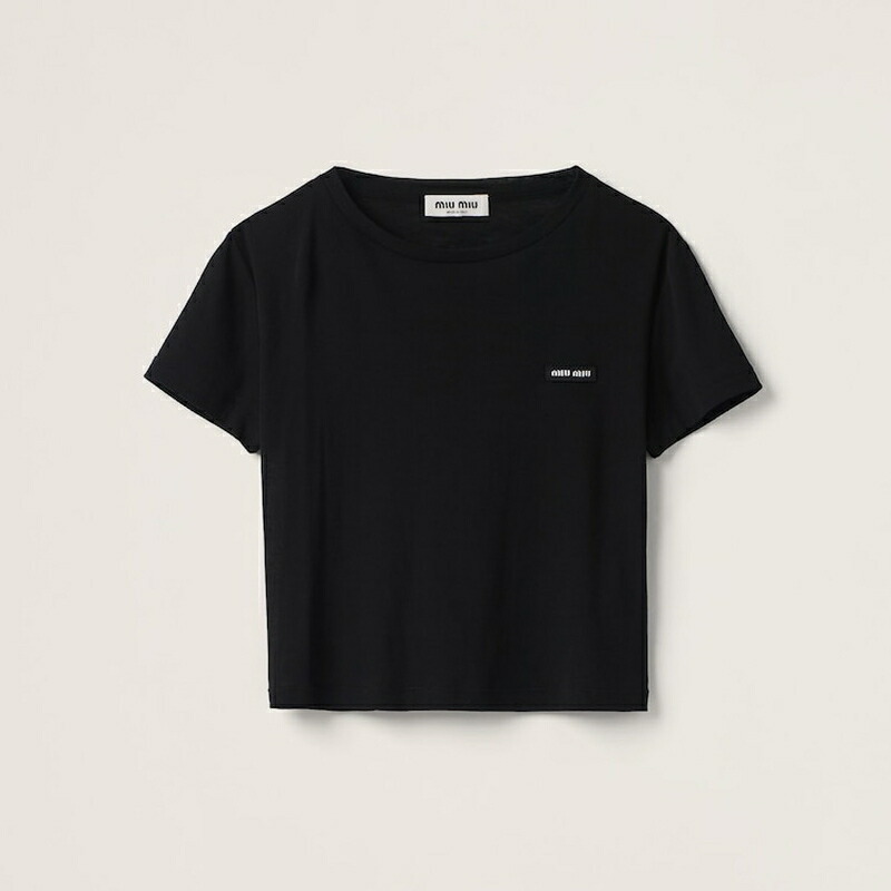 楽天市場】ミュウミュウ MIU MIU シームレス メランジ Tシャツ