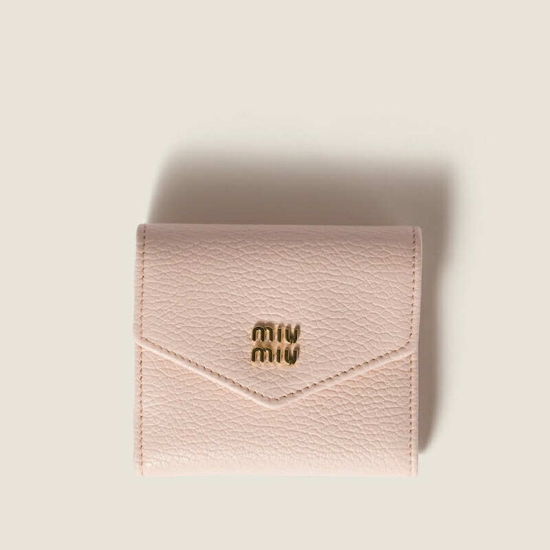 ミュウミュウ MIU MIU スモール レザー 財布5MH051_ADT7_F0LOZ【ジェム 】【送料無料】【正規品】