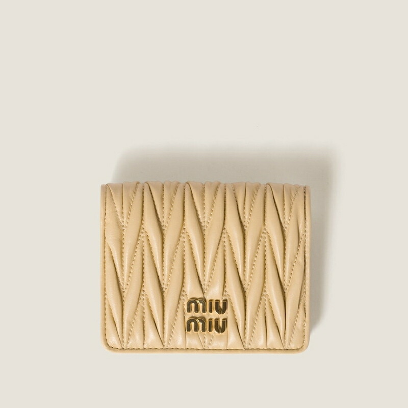 楽天市場】ミュウミュウ MIU MIU マテラッセレザー 財布