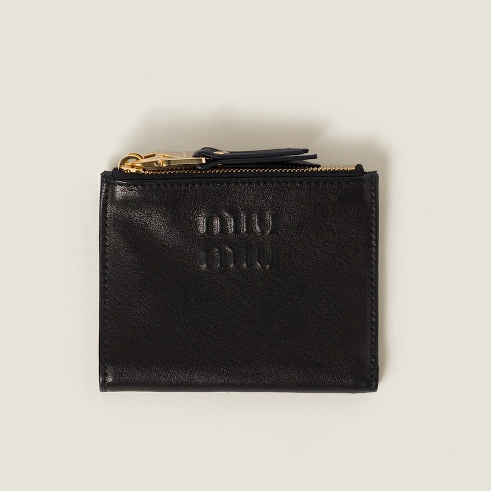 安心鑑定 美品miu miu ナッパレザー 財布 ブラウン 楽天市場】【即納】ミュウミュウ MIU MIU ナッパレザー 財布