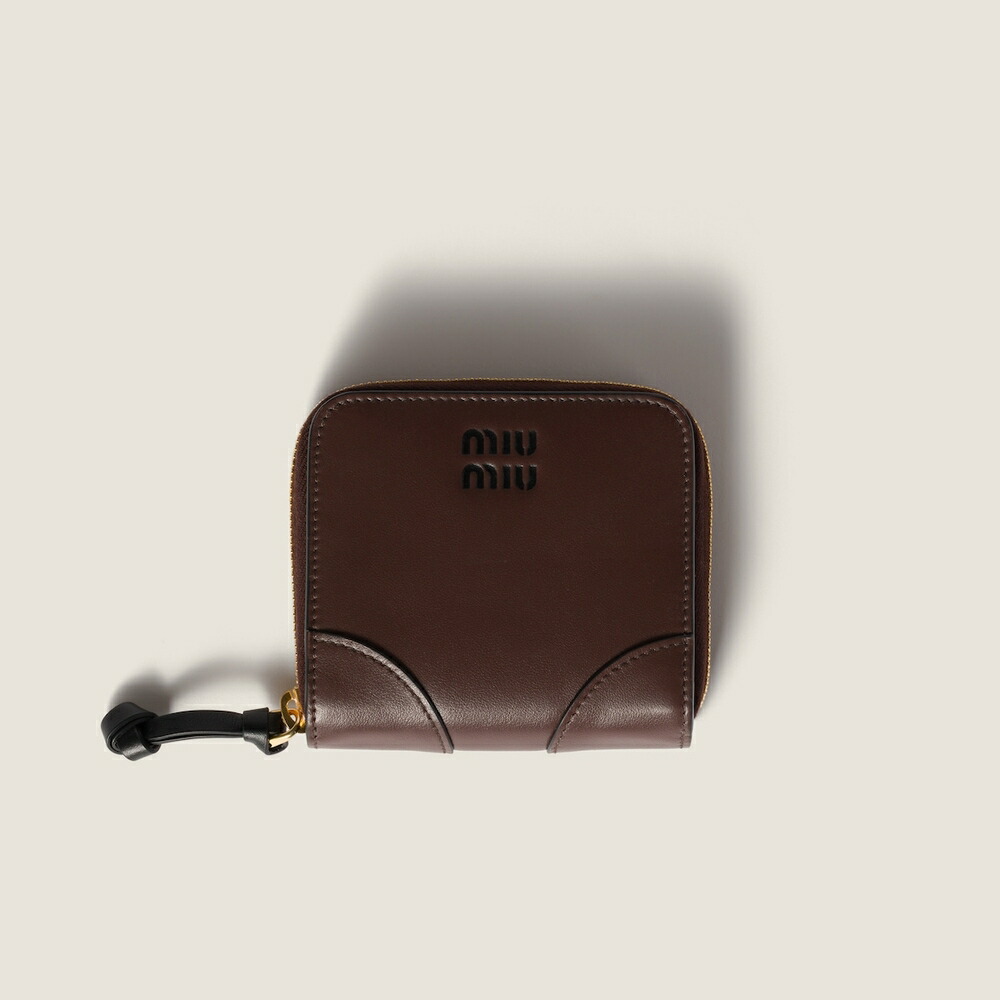 楽天市場】【即納】ミュウミュウ MIU MIU ナッパレザー 財布