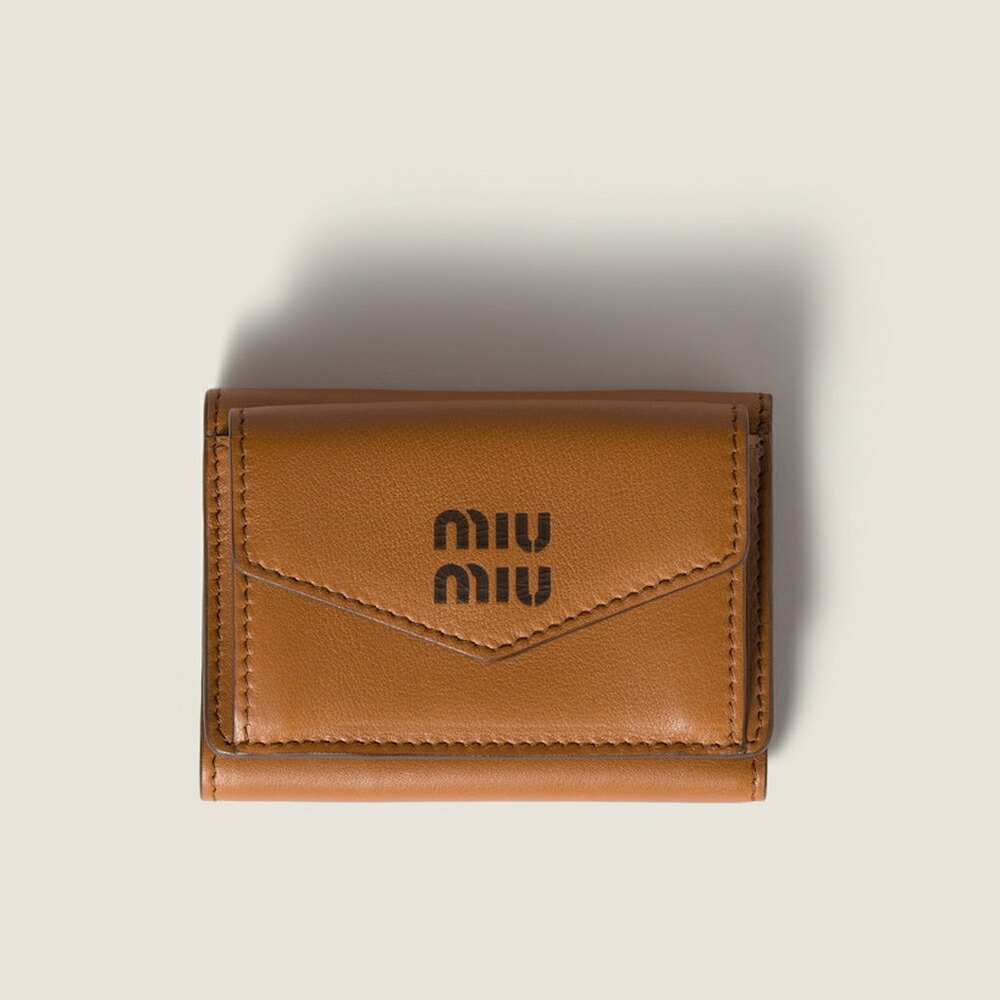 楽天市場】ミュウミュウ MIU MIU レザー 財布【コニャック+ブラウン