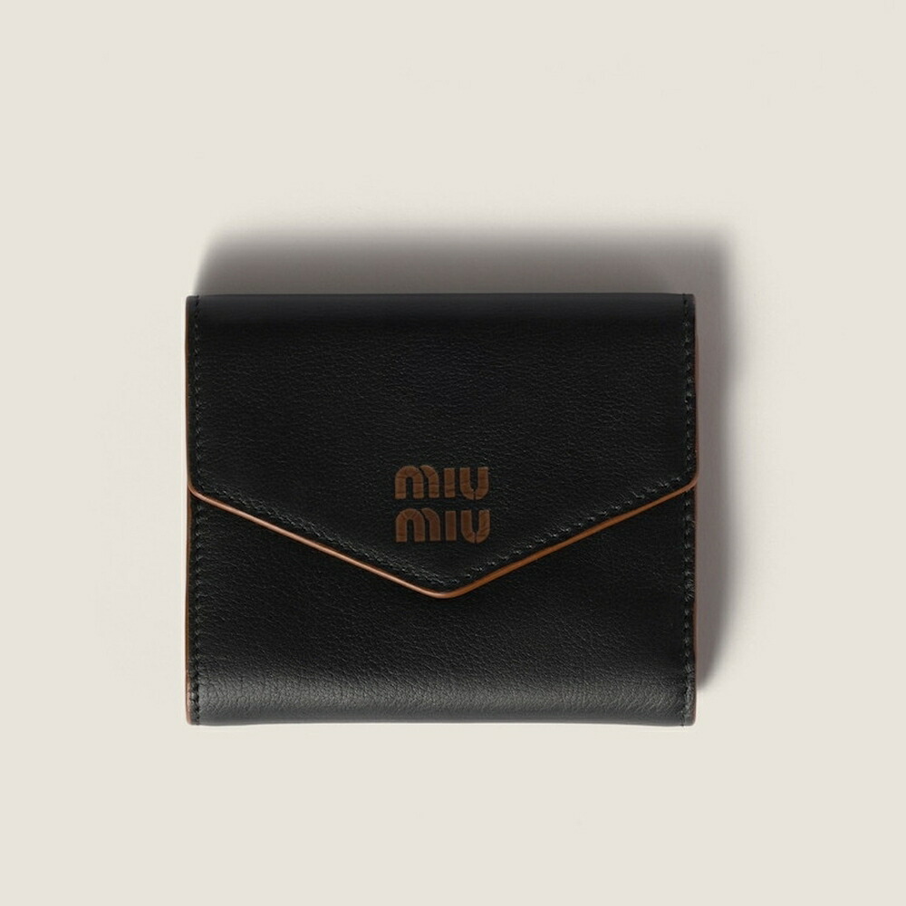 楽天市場】ミュウミュウ MIU MIU マテラッセレザー 財布 ブラック