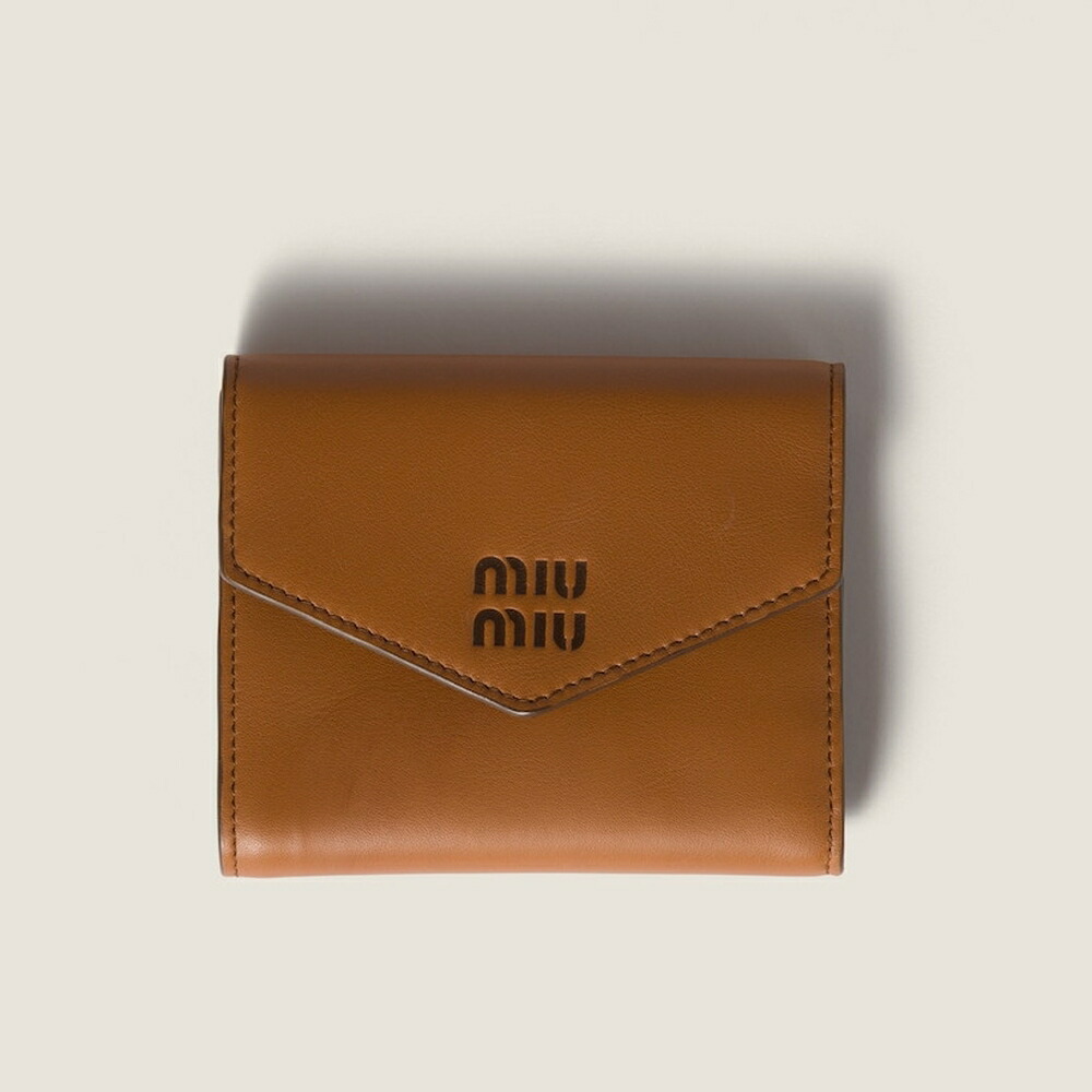 楽天市場】ミュウミュウ MIU MIU レザー 財布【コニャック+ブラウン
