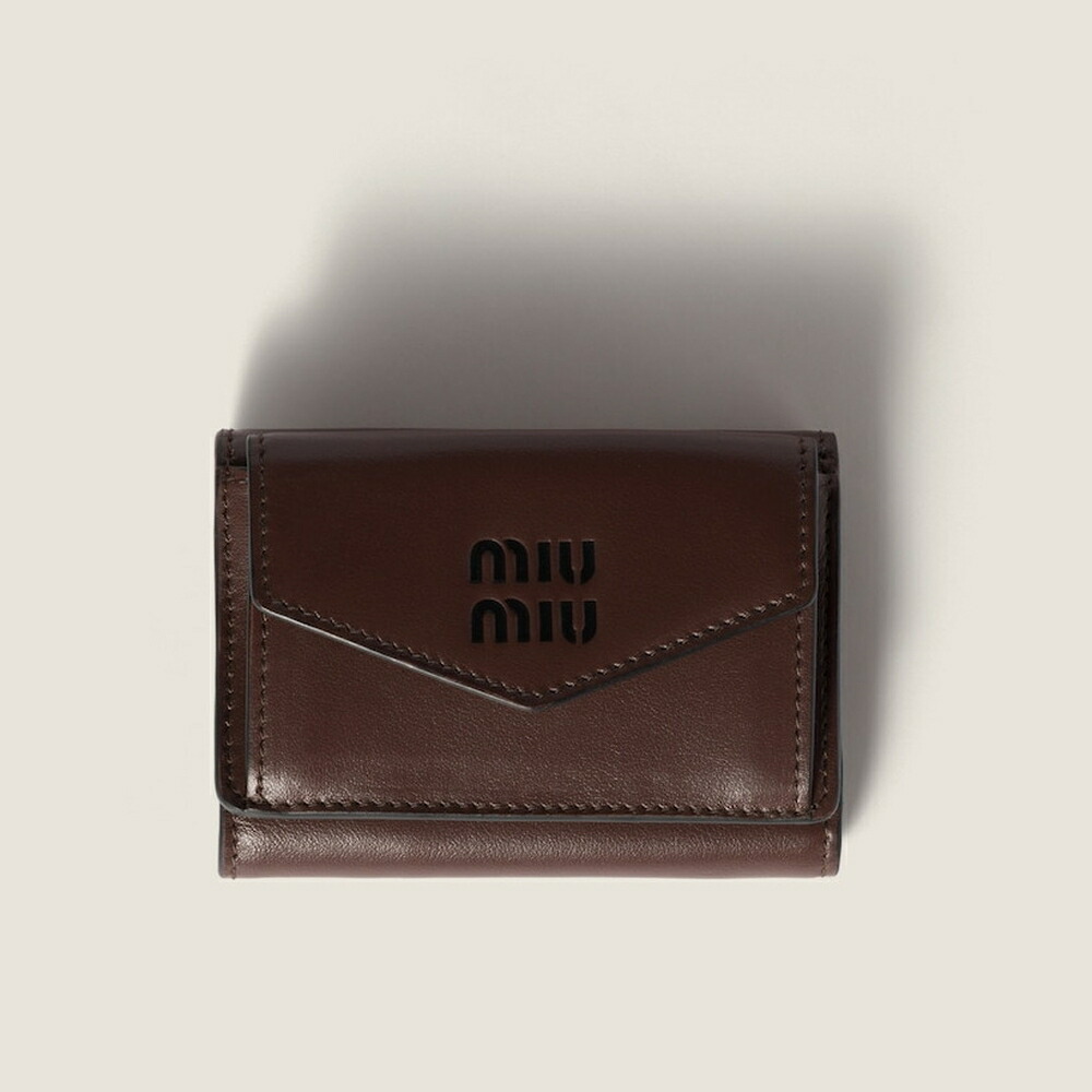 楽天市場】ミュウミュウ MIU MIU ナッパレザー 財布【ブラック
