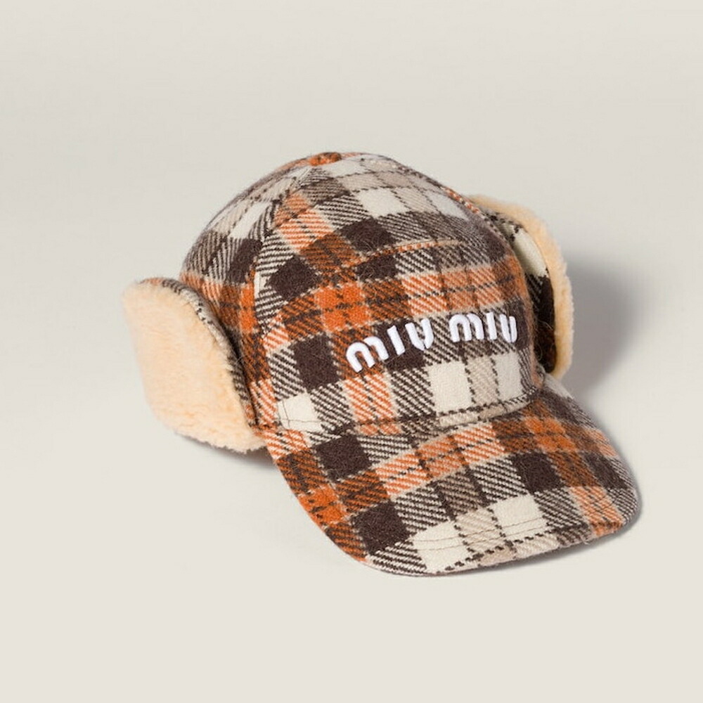 楽天市場】ミュウミュウ MIU MIU ドリルとフリースキャップ