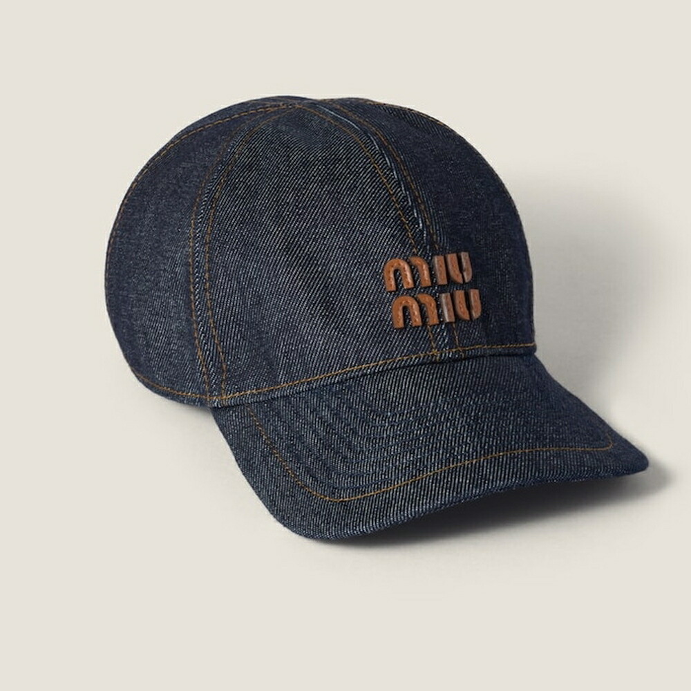 楽天市場】ミュウミュウ MIU MIU デニム ベースボールキャップ