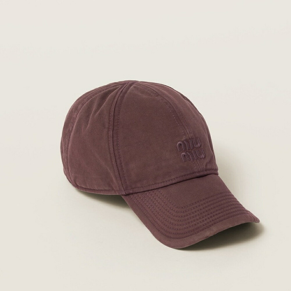 miu miu ダークブラウン キャップ Lサイズ miu miu ダークブラウン キャップ Lサイズ