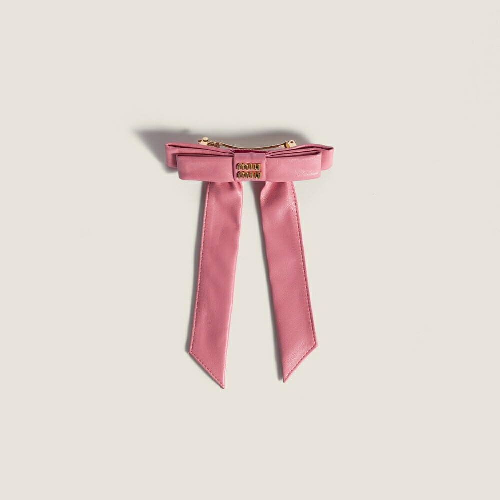 楽天市場】ミュウミュウ MIU MIU レザーxスエードxシアリング ヘア