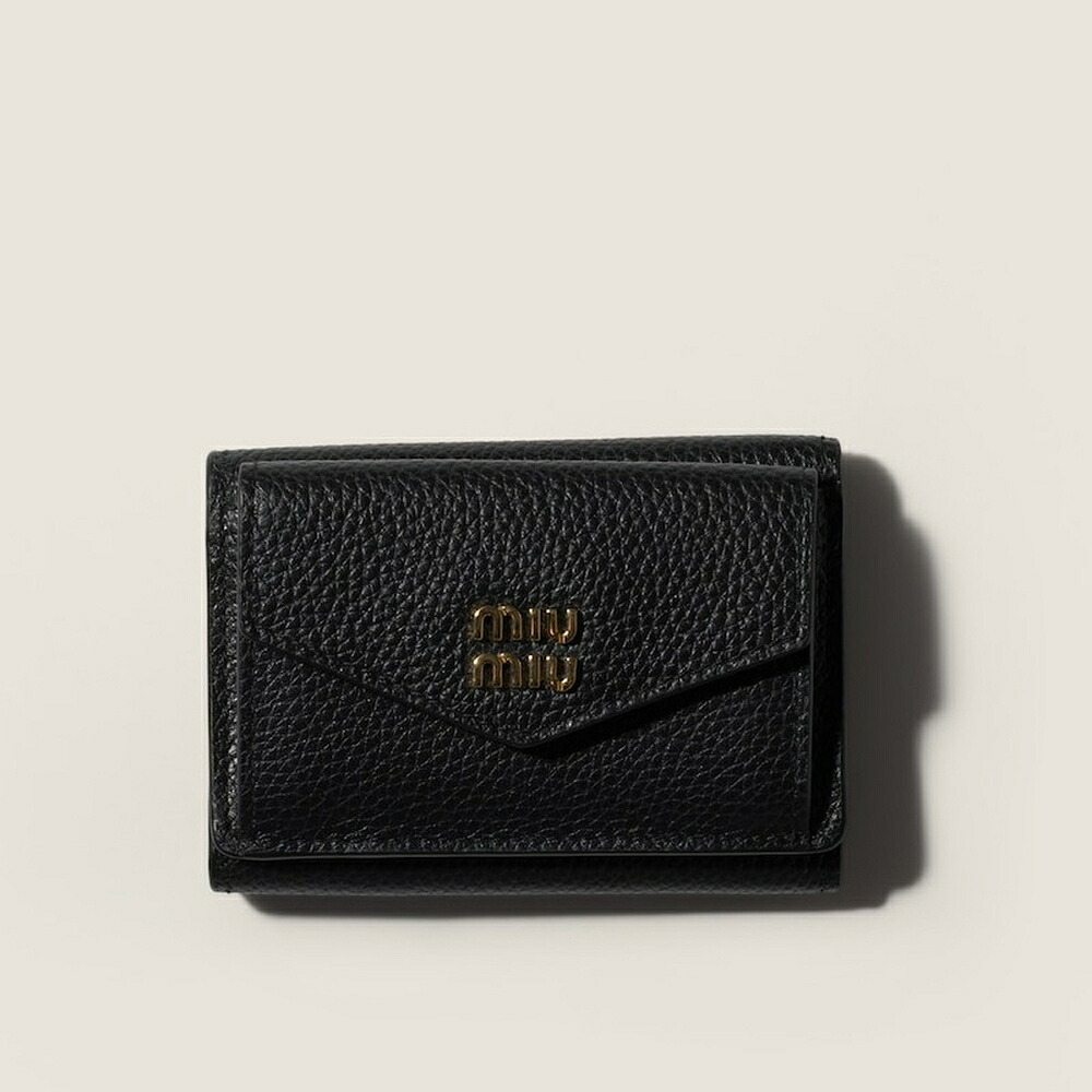 ミュウミュウ MIU MIU ヴィッテロダイノレザー 財布 5MH021_ADT7_F0002【ブラック 】【送料無料】【正規品】｜ブランドバッグ・雑貨CELEBRITY
