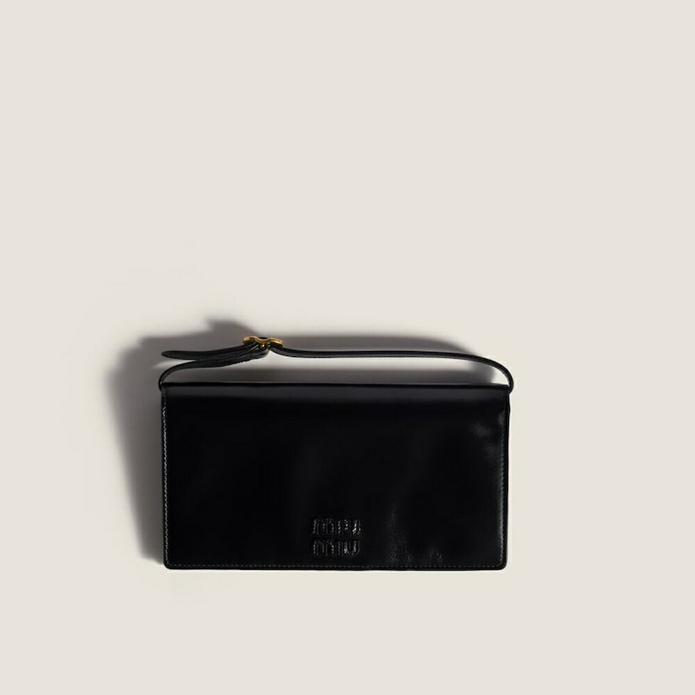 ミュウミュウ MIU MIU レザー 財布 5MT029_2IEO_F0002【ブラック 】【送料無料】【正規品】