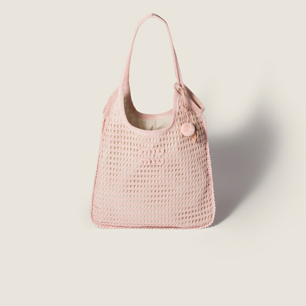 ミュウミュウ MIU MIU アイビー ラフィア 5BG231_2I0C_F0615_V_OBY【オーキッドピンク 】【貨物輸送無料】【置き目品】