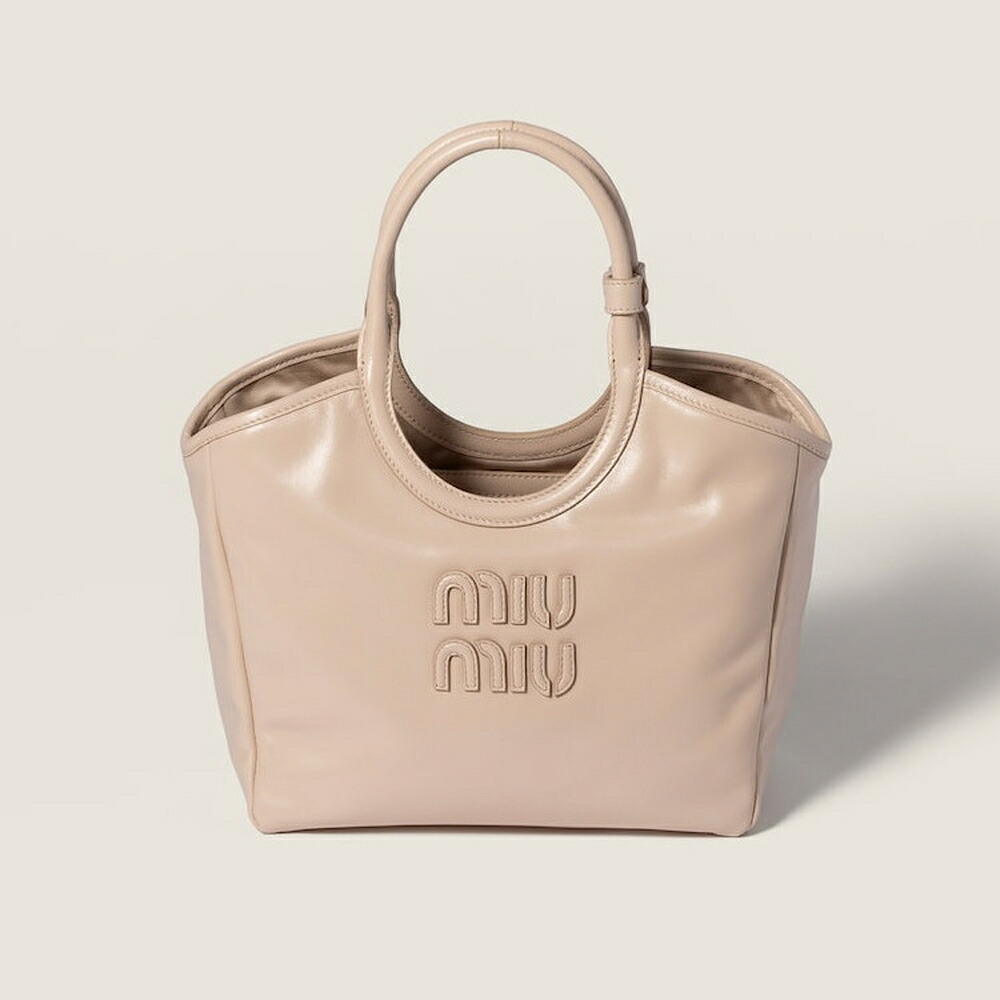 ミュウミュウ MIU MIU Ivy レザー バッグ 5BA284_2IEO_F0236_V_OOI【パウダーピンク 】【送料無料】【正規品】｜ブランドバッグ・雑貨CELEBRITY