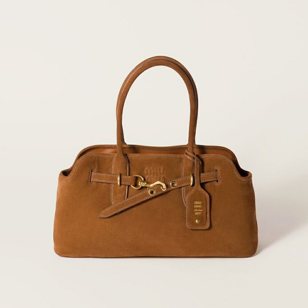ミュウミュウ MIU MIU アバンチュール スエードクロス 御徒面子 5BG310_2CSS_F0316_V_OOO【オーク材 】【貨物輸送無料】【置き目品】