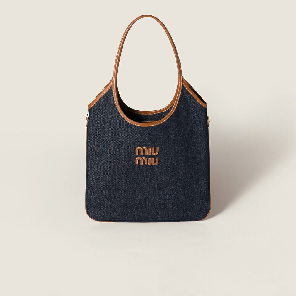 ミュウミュウ MIU MIU アイビー デニム バッグ 5BG231_2ZS8_F0S30_V_MLF【ブルー/ブランデー 】【送料無料】【正規品】｜ブランドバッグ・雑貨CELEBRITY