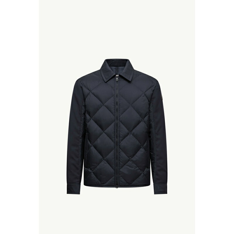 2025/26秋冬 MONCLER モンク軌跡 メンズSHACKET TRAPUNTATA A DIAMANTE AIGUILLE上衣【blu 】【貨物輸送無料】【置き目品】