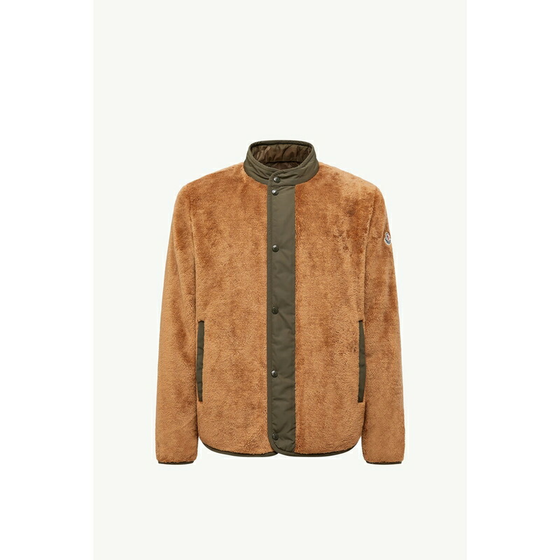 2025/26秋冬 MONCLER モンク軌跡 メンズGIACCA CORTA IMBOTTITA RENTIGNAT REVERSIBILE IN TEDDY上衣【beige cammello 】【貨物輸送無料】【置き目品】