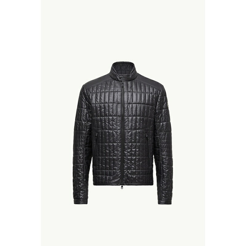 2025/26秋冬 MONCLER モンク線路 メンズGIACCA BIKER IMBOTTITA LASNE CON TRAPUNTATURA VERTICALE上衣【nero 】【貨物輸送無料】【置き目品】