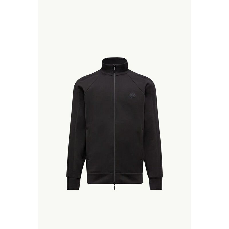 2025/26秋冬 MONCLER モンク軌跡 メンズFELPA IN COTONE CON ZIP汗水【nero 】【貨物輸送無料】【定め事品】