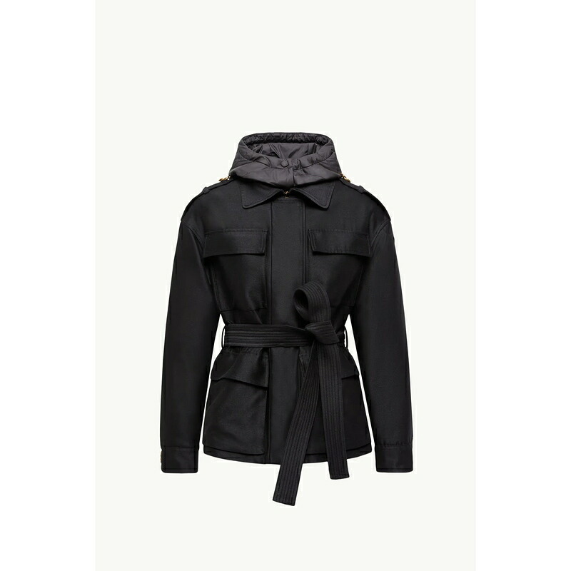2025/26秋冬 MONCLER モンク軌跡 レディースGIACCA FIELD IMBOTTITA ESSALOIS上衣【nero 】【貨物輸送無料】【置き目品】