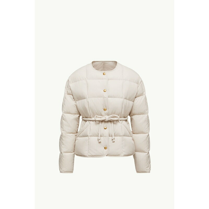 2025/26秋冬 MONCLER モンクレール レディースPIUMINO CORTO CARAMAGNE CON CINTURAダウンジャケット【bianco 】【送料無料】【正規品】