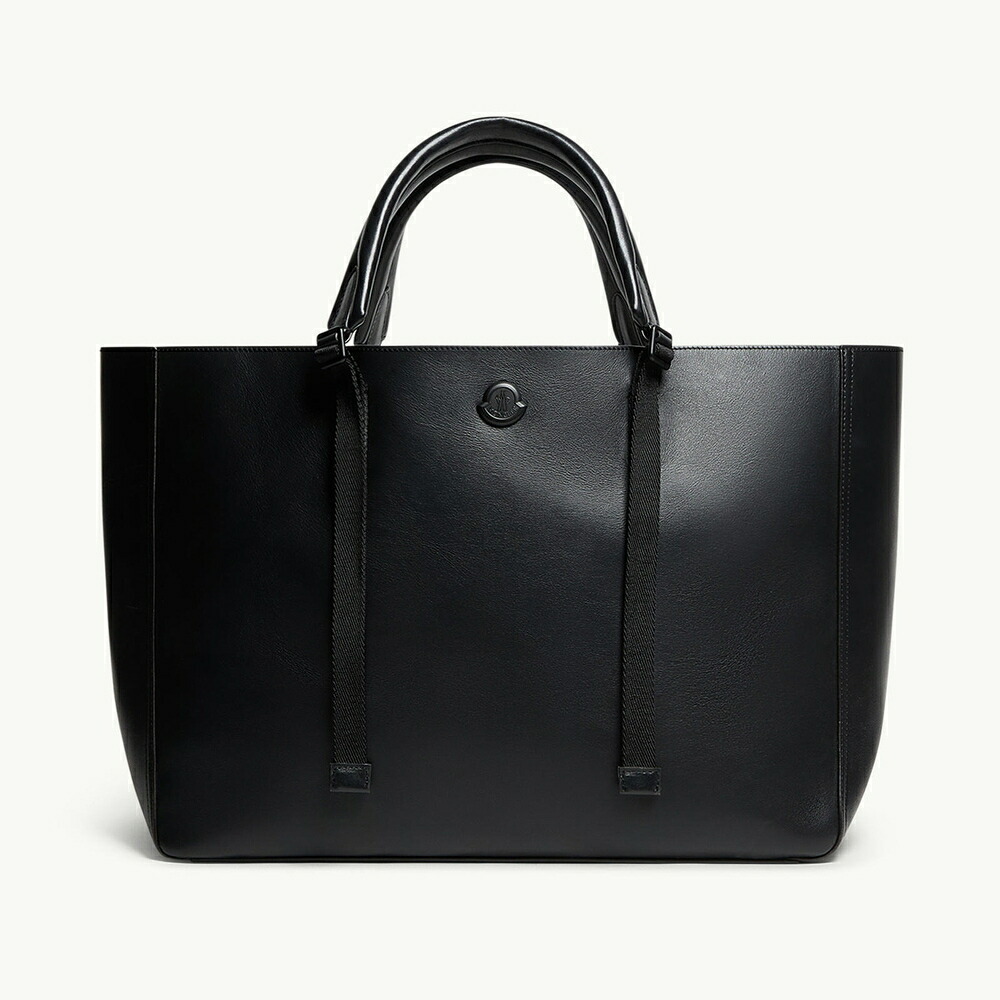 2025/26秋冬 MONCLER モンク軌跡 メンズCARLO LEATHER TOTE BAG御徒面子【Nero 】【貨物輸送無料】【定め事品】