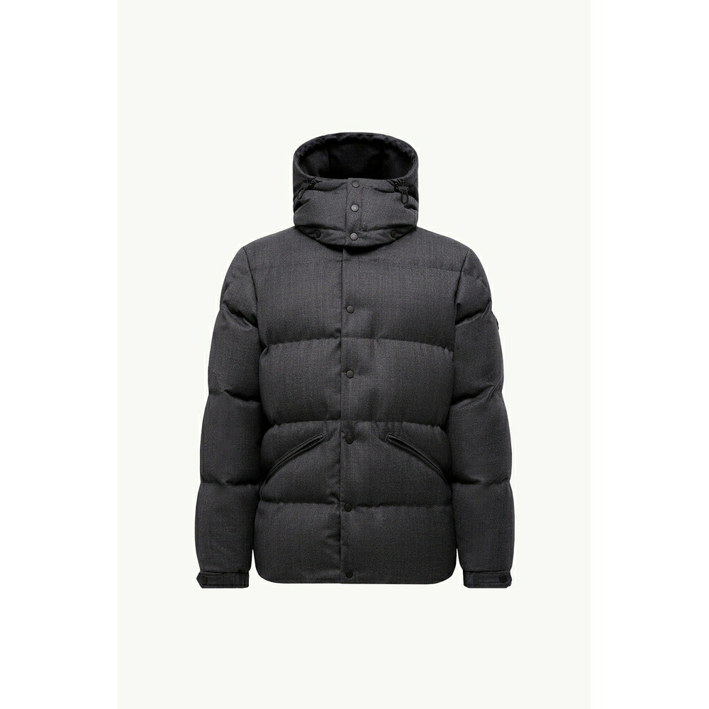 2025/26秋冬 MONCLER モンク軌跡 メンズEAWY SHORT WOOL DOWN JACKET WITH HOOD落ち込む上衣【Nero 】【貨物輸送無料】【定まり品】