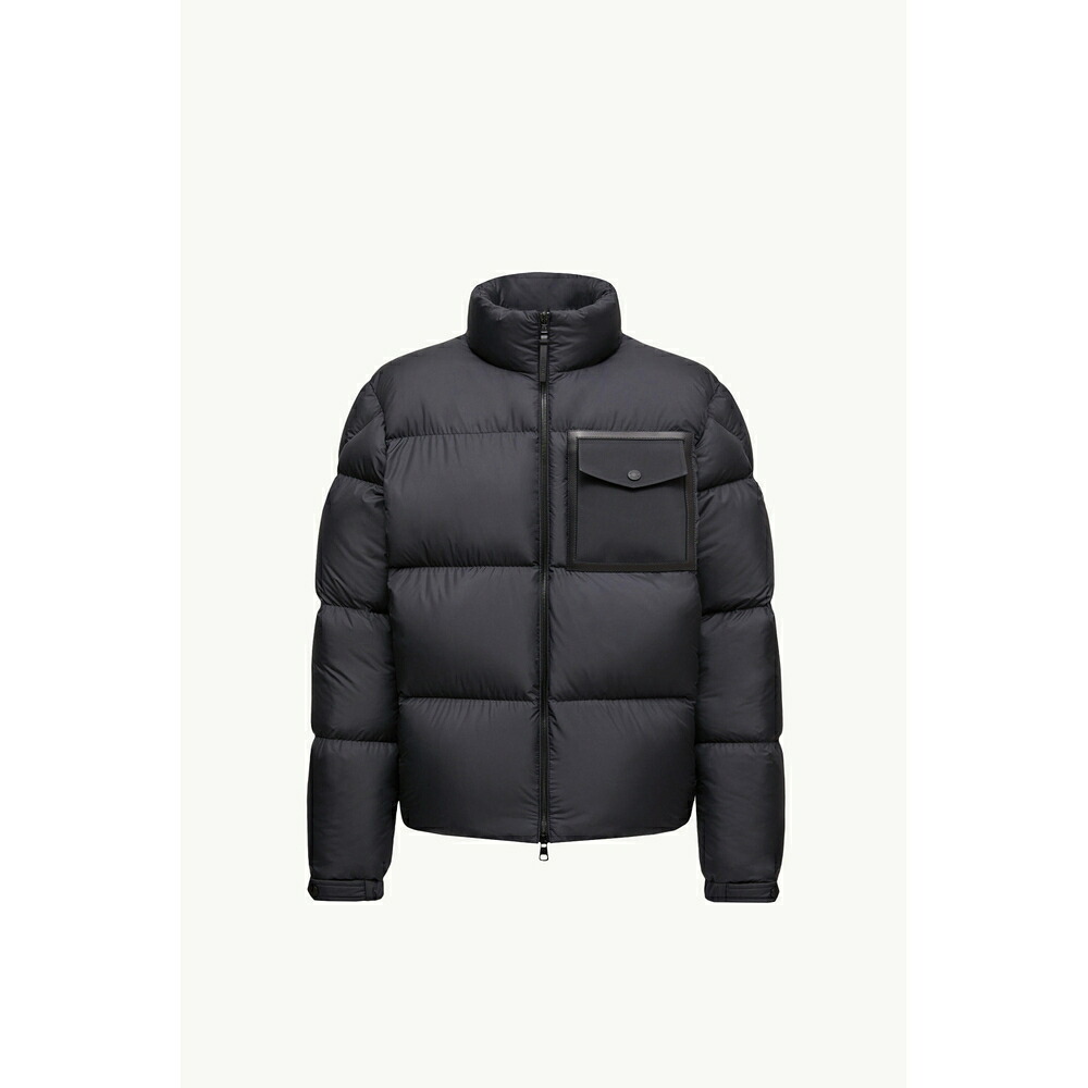 2025/26秋冬 MONCLER モンク軌跡 メンズCHINON SHORT DOWN JACKET WITH CHECKED QUILTING落ち込む上衣【Nero 】【貨物輸送無料】【置き目品】