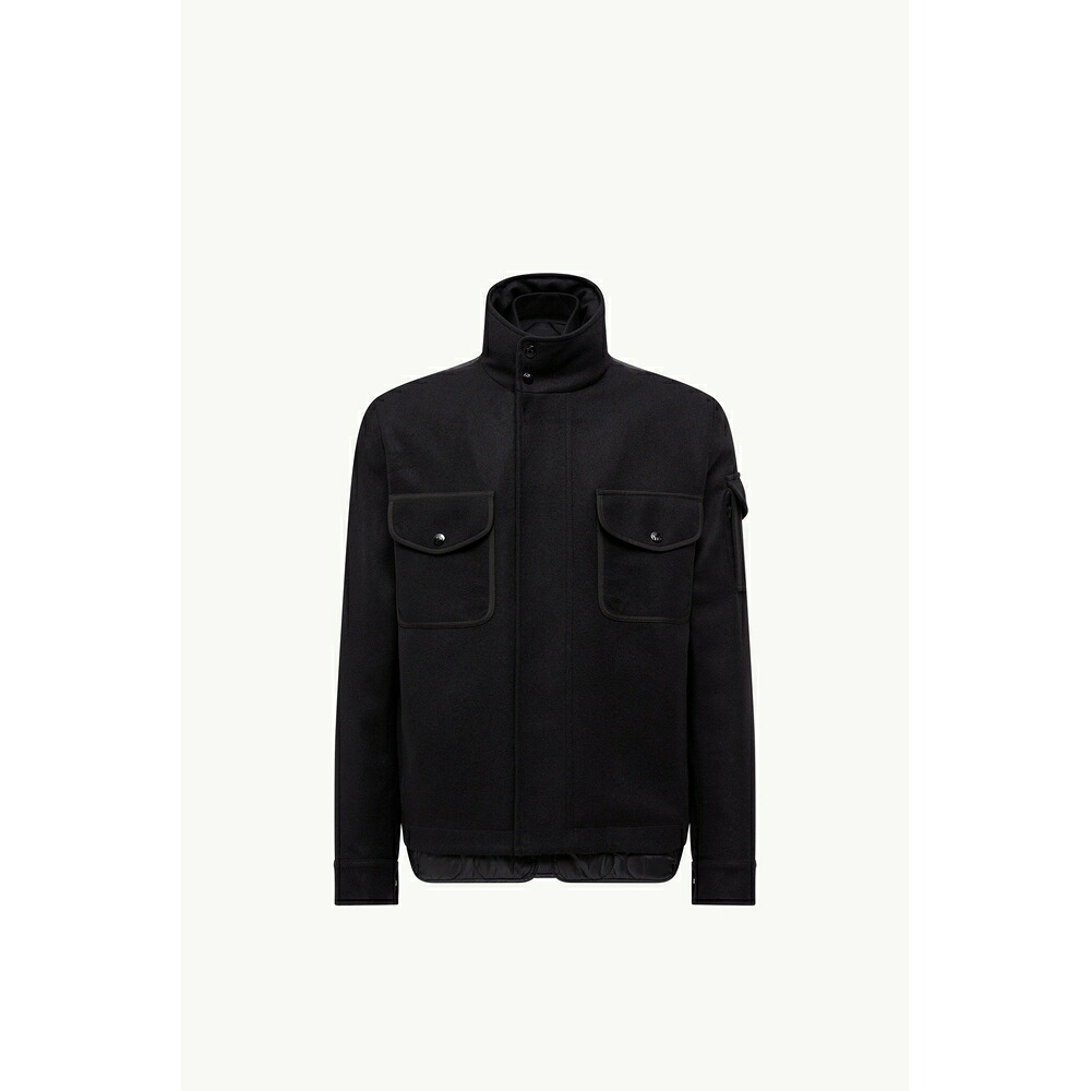 2025/26秋冬 MONCLER モンク軌跡 メンズAVOINE SHORT WOOL DOWN JACKET落ち込む上衣【Nero 】【貨物輸送無料】【置き目品】