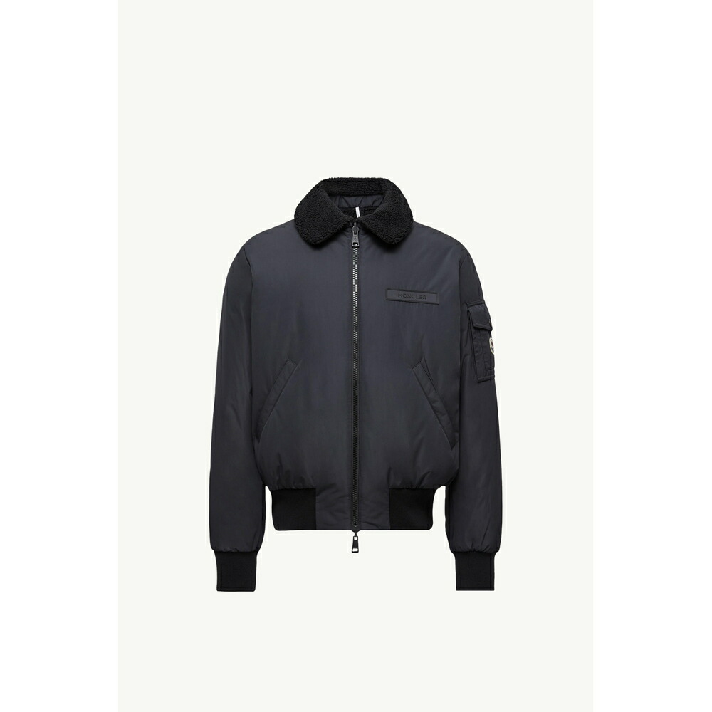 2025/26秋冬 MONCLER モンク軌跡 メンズMAULEVRIER REVERSIBLE TEDDY AVIATOR JACKET上衣【Nero 】【貨物輸送無料】【置き目品】 コート・ジャケット-メンズファッション
