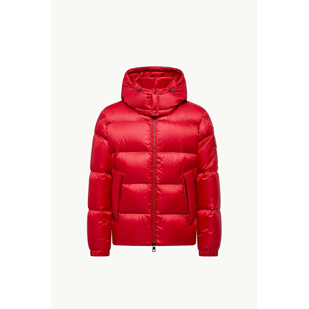 2025/26秋冬 MONCLER モンク軌跡 メンズSHORT DOWN JACKET WITH HOOD COUYERE落ち込む上衣【Rosso 】【貨物輸送無料】【置き目品】