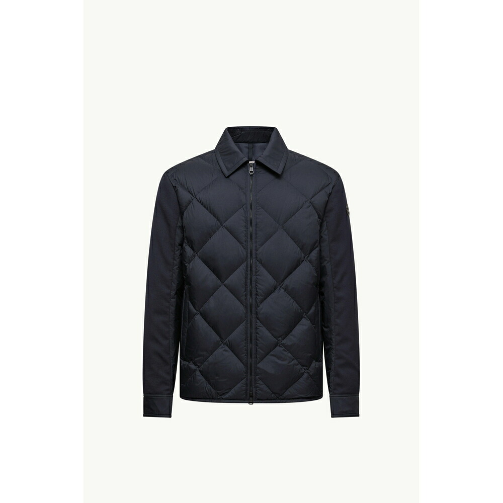 2025/26秋冬 MONCLER モンク軌跡 メンズAIGUILLE DIAMOND-QUILTED SHACKET上衣【Blu 】【貨物輸送無料】【置き目品】