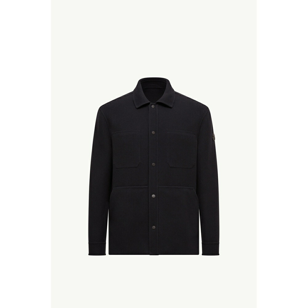 2025/26秋冬 MONCLER モンク軌跡 メンズTAGNIT REVERSIBLE WOOL SHACKET上衣【Blu Navy 】【貨物輸送無料】【置き目品】