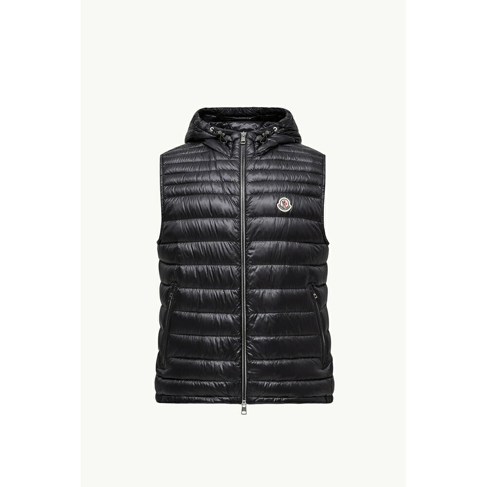 2025/26秋冬 MONCLER モンク軌跡 メンズORANT DOWN-FILLED VEST WITH HOOD落ちこむより良い【Nero 】【貨物輸送無料】【定め事品】
