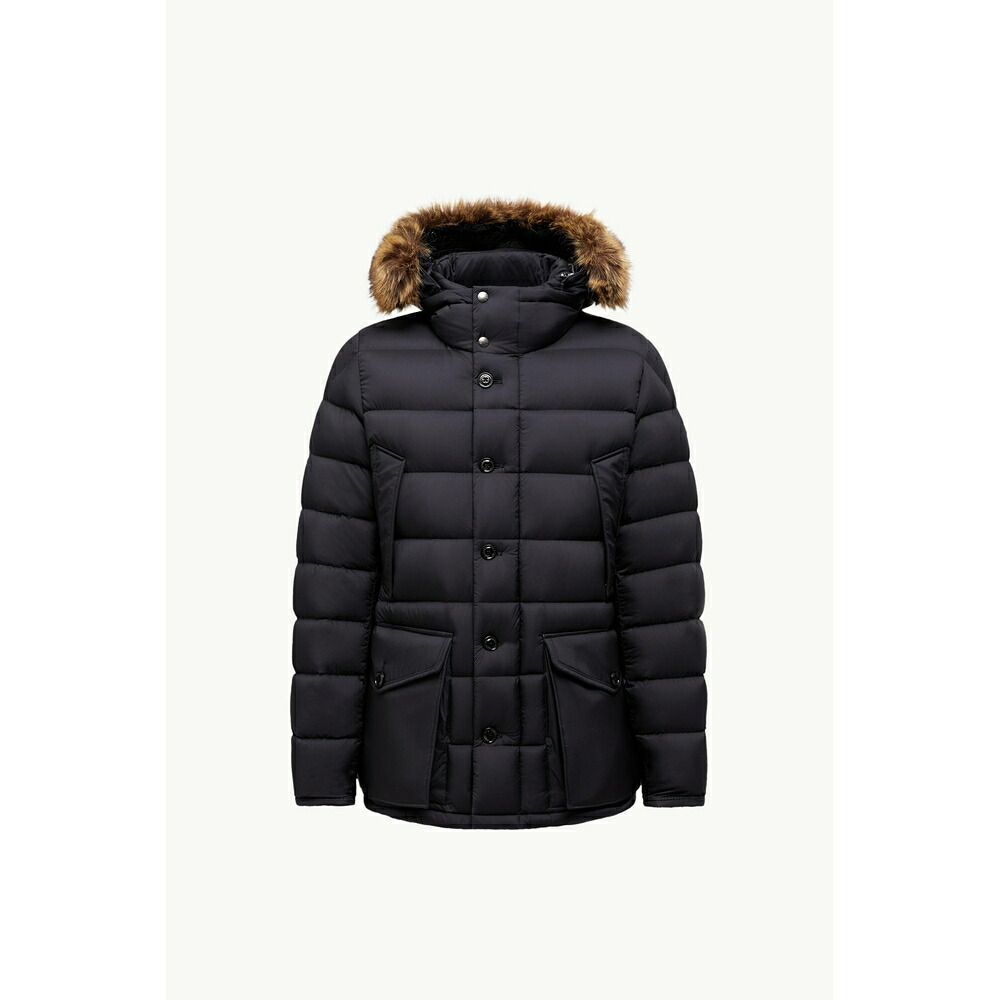 2025/26秋冬 MONCLER モンク軌跡 メンズCLUNYE midi DOWN JACKET WITH HOOD落ち込む上衣【Nero 】【貨物輸送無料】【置き目品】