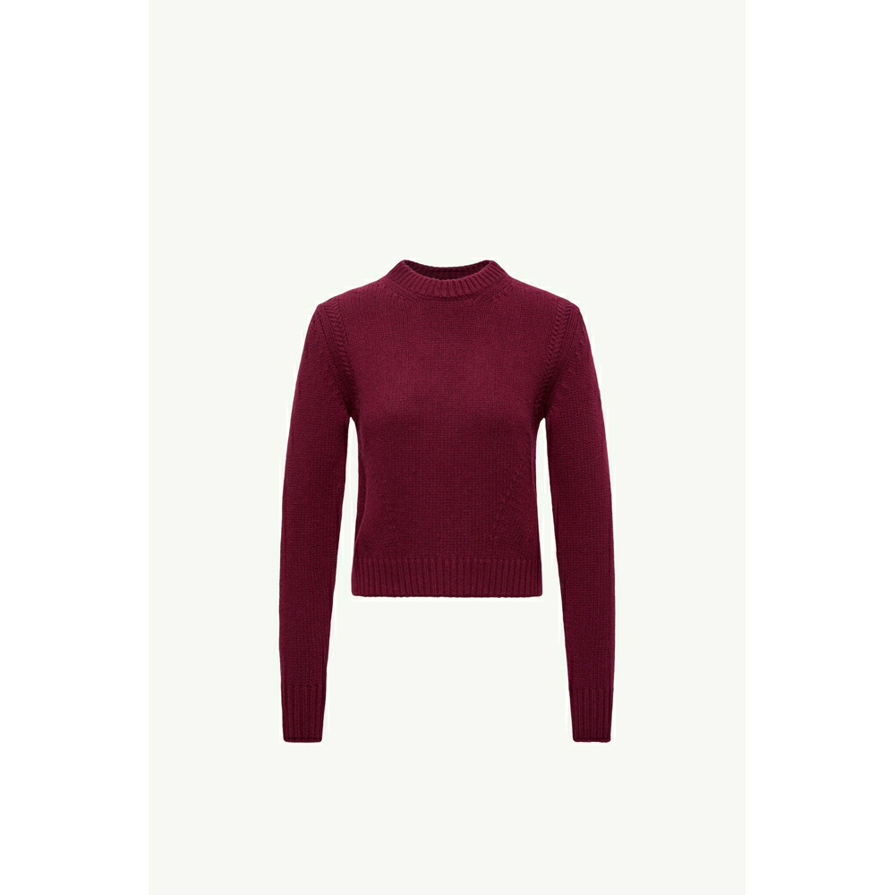 2025/26秋冬 MONCLER モンクレール レディースWOOL AND CASHMERE SWEATERセーター【Bordeaux 】【送料無料】【正規品】