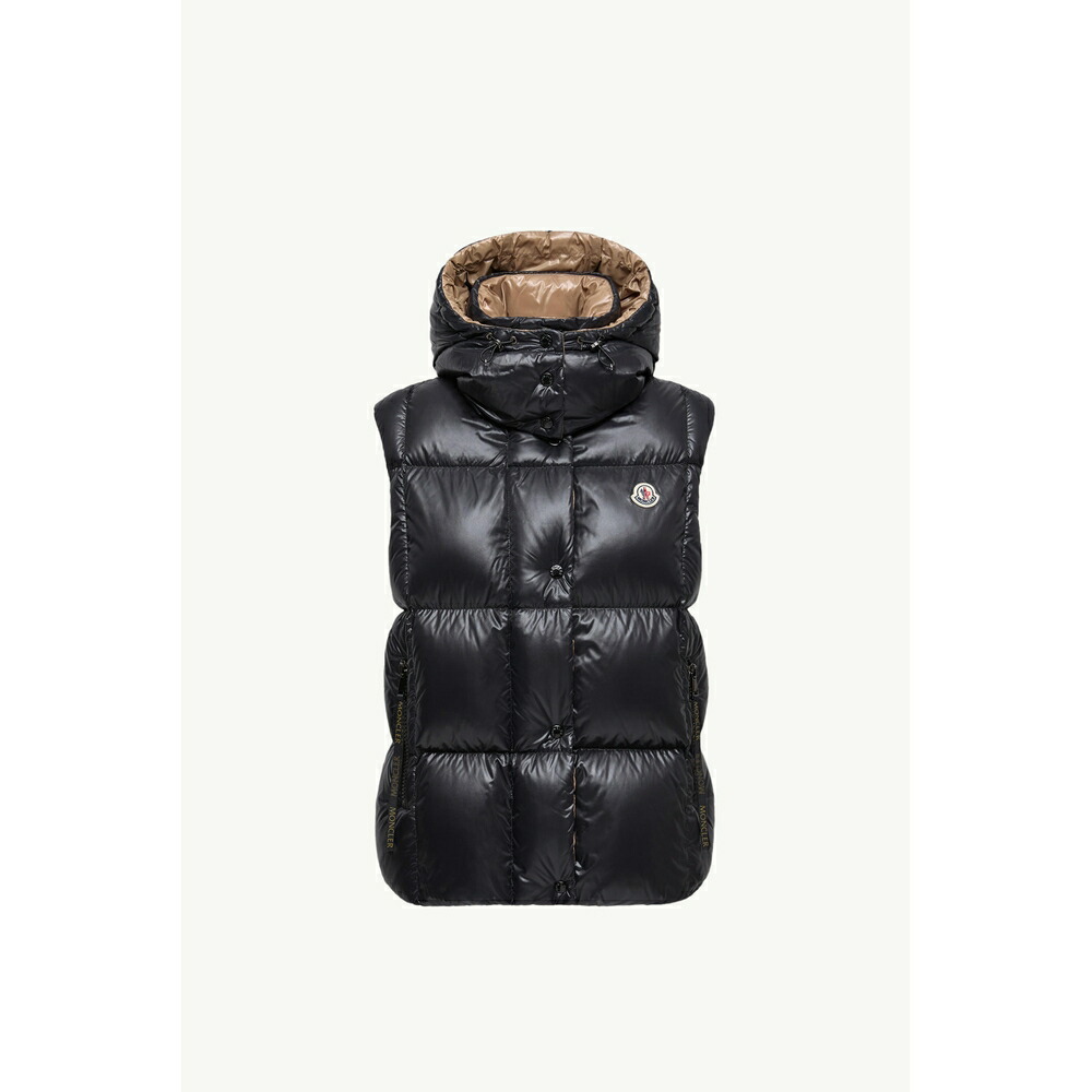 2025/26秋冬 MONCLER モンク軌跡 レディースLUZULE PADDED VEST WITH HOOD落ちこむより良い【Nero 】【貨物輸送無料】【定め事品】