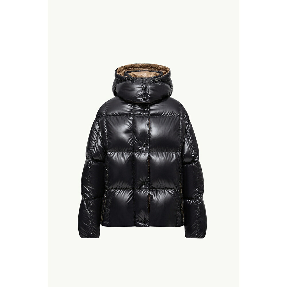 2025/26秋冬 MONCLER モンク軌跡 レディースPARANA SHORT HOODED DOWN JACKET落ち込む上衣【Nero 】【貨物輸送無料】【置き目品】