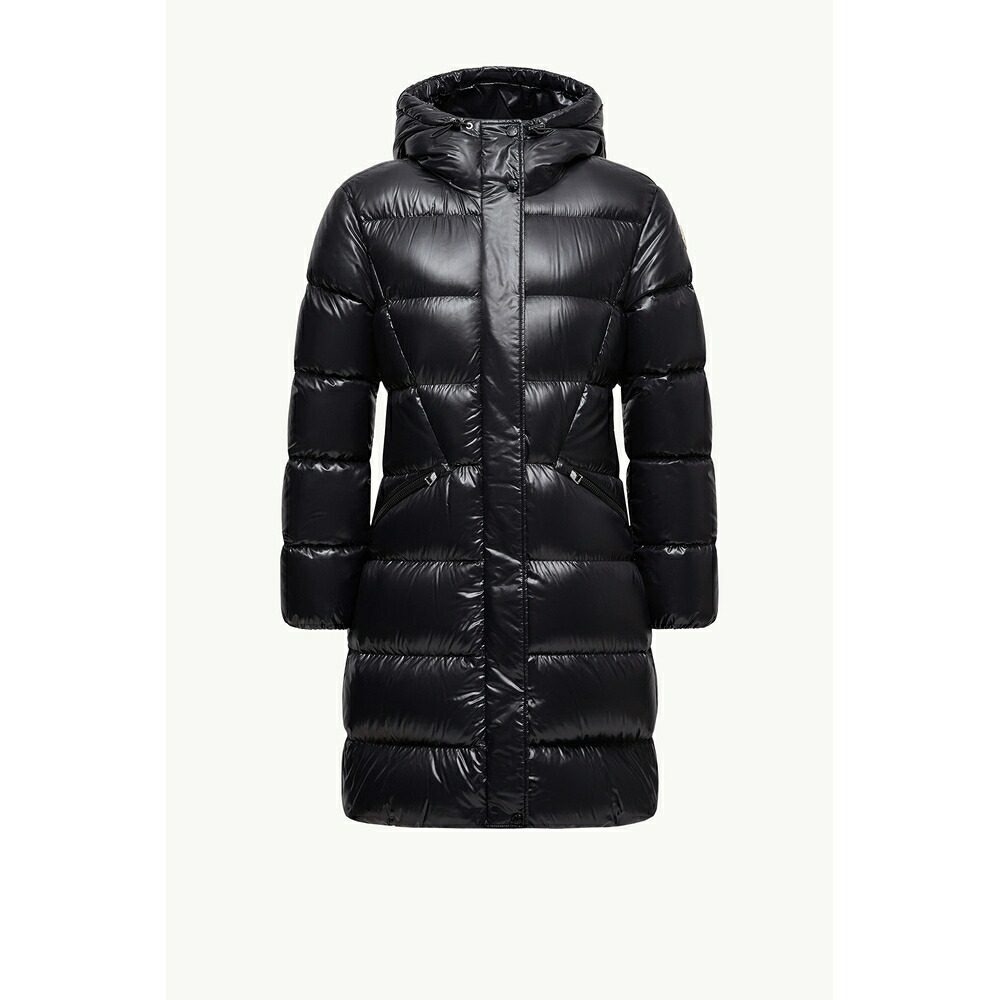 2025/26秋冬 MONCLER モンク軌跡 レディースBELLEVUE LONG DOWN JACKET WITH HOOD落ち込む上衣【Nero 】【貨物輸送無料】【置き目品】