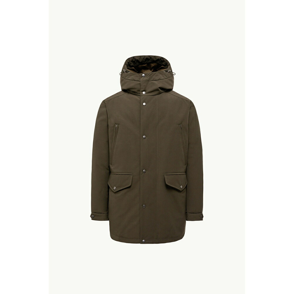 2025/26秋冬 MONCLER モンク線路 メンズLIVRADOIS HOODED midi DOWN JACKET落ちこむ上衣【Verde Scuro 】【貨物輸送無料】【置き目品】