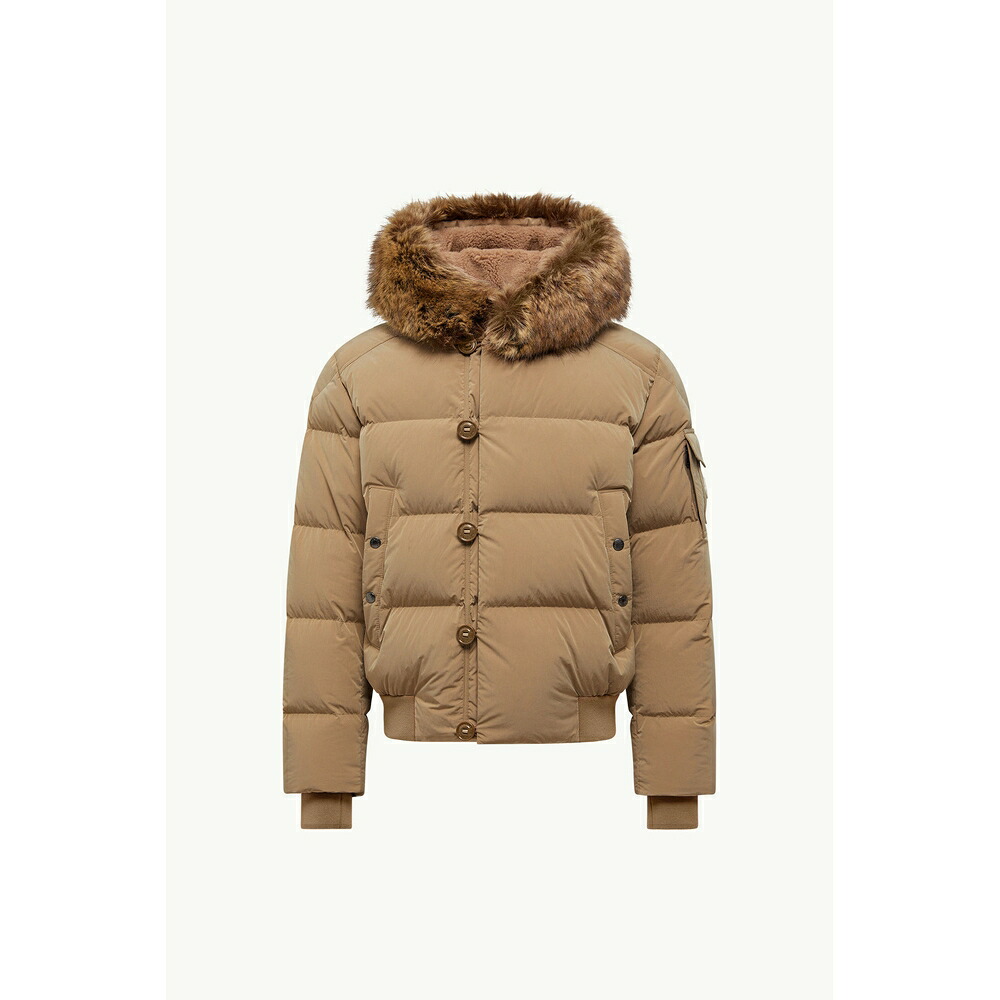 2025/26秋冬 MONCLER モンク線路 メンズLUYNES HOODED DOWN JACKET落ちこむ上衣【Beige 】【貨物輸送無料】【置き目品】
