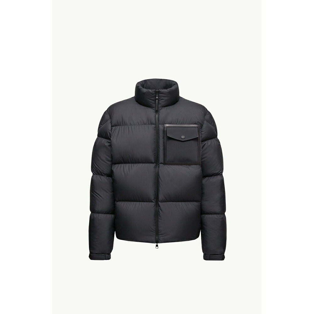 2025/26秋冬 MONCLER モンク軌跡 メンズCHINON SHORT DOWN JACKET WITH CHECKED QUILTING落ち込む上衣【Nero 】【貨物輸送無料】【置き目品】