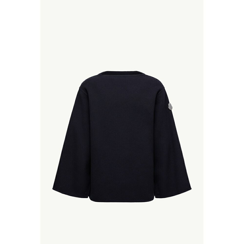 2025/26秋冬 MONCLER モンク線路 メンズJIL SANDER 2-IN-1 CUPROUS WOOL BLEND CAPEケープ【Blu Navy 】【貨物輸送無料】【置き目品】