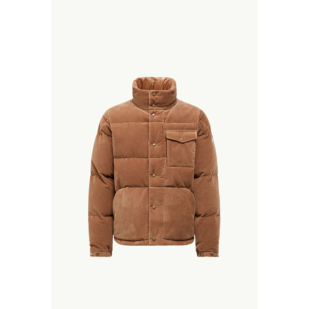 2025/26秋冬 MONCLER モンク軌跡 メンズSERRANT SHORT VELVET DOWN JACKET打ち倒す上衣【Marrone 】【貨物輸送無料】【置き目品】 コート・ジャケット-メンズファッション