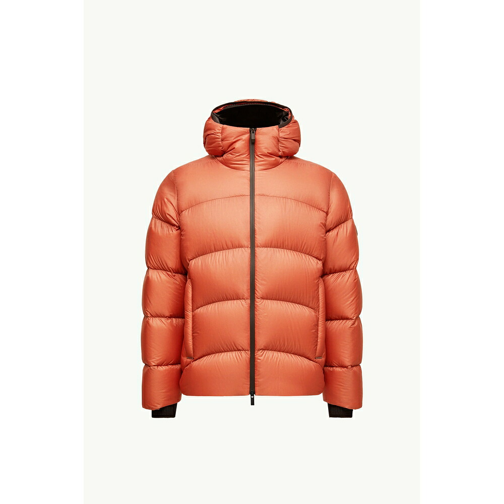 2025/26秋冬 MONCLER モンク軌跡 メンズFULCRAN SHORT DOWN JACKET WITH HOOD落ち込む上衣【Arancione Scuro 】【貨物輸送無料】【置き目品】
