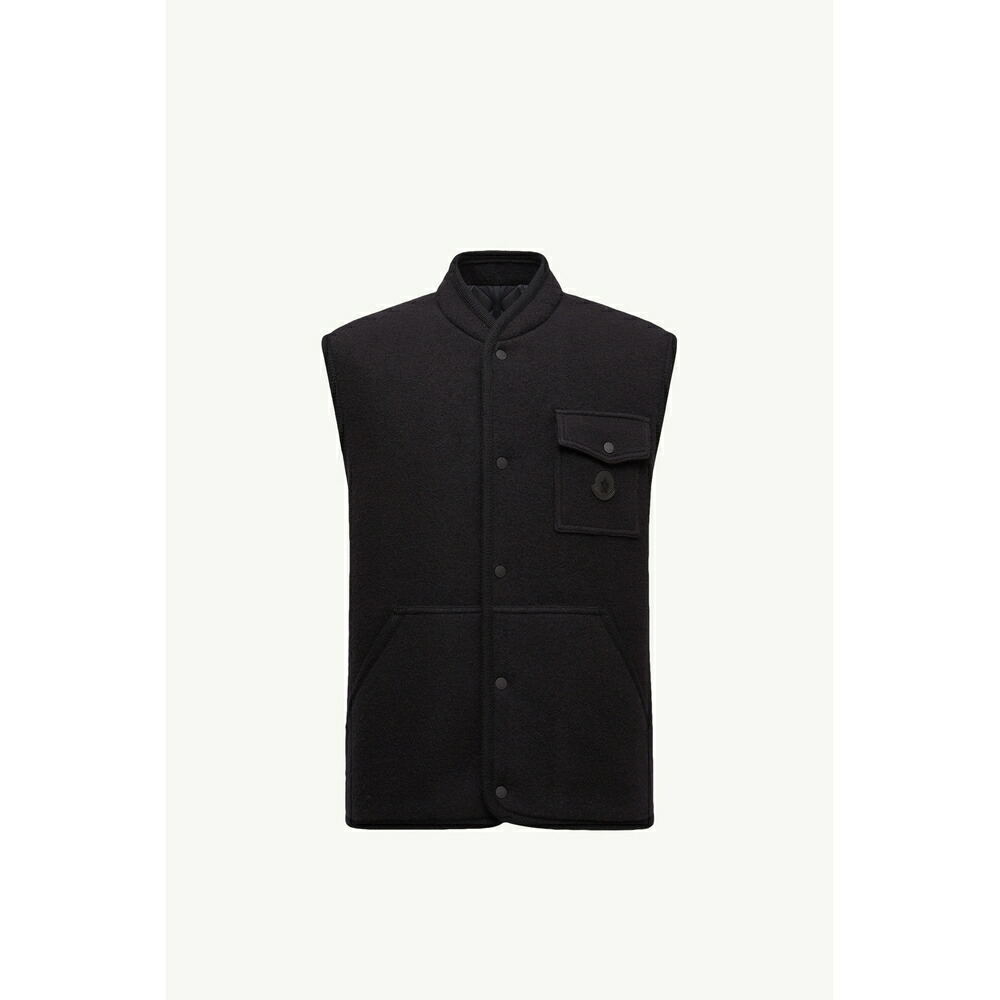 2025/26秋冬 MONCLER モンクレール メンズWOOL VEST BOUCL?ダウンベスト【Nero 】【送料無料】【正規品】 126,250円